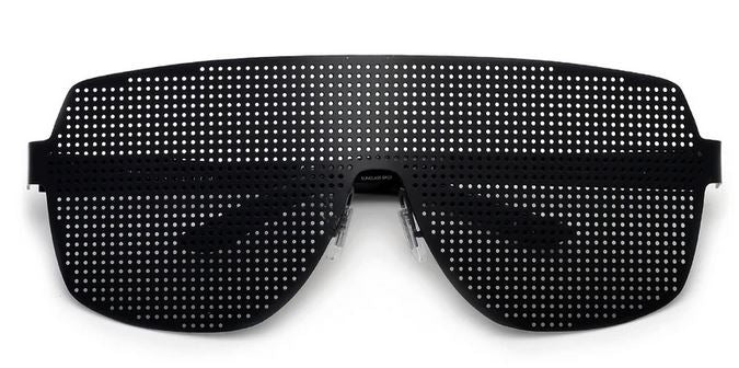 METAL MESH SUNGLASSES - BLACK - Lovely Push Boutique