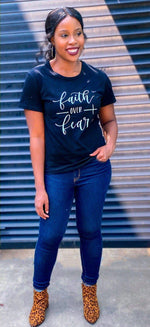 Load image into Gallery viewer, FAITH OVER FEAR TEE - Lovely Push Boutique
