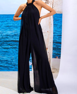 Halter Neck Backless Jumpsuit