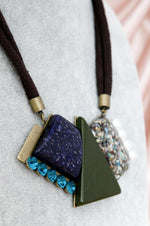 Load image into Gallery viewer, Necklace - Geometric Stones
