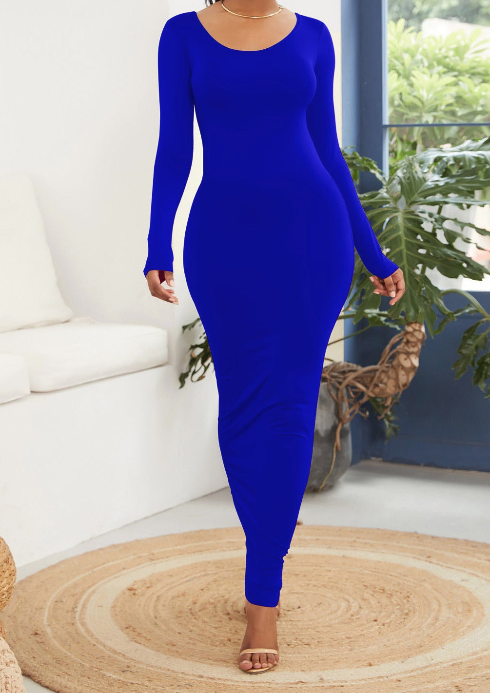 Solid Bodycon Dress