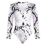 Load image into Gallery viewer, SNAKESKIN BODYSUIT - Lovely Push Boutique
